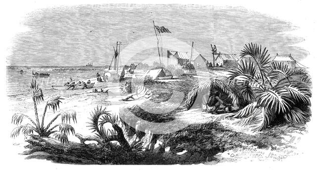 The Livingstone Expedition in Africa - Dr. Livingstone's station [on] the Kongone River..., 1860. Creator: Unknown.