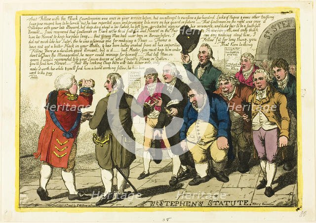 St. Stephen's Statute, published February 6, 1806. Creator: Charles Williams.