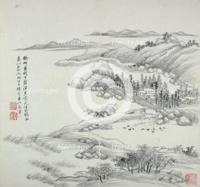 Album after old masters and poems, 1650-1717. Creator: Wang Hui.