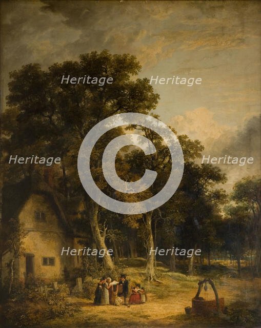 Cottage In A Wood, 1859. Creator: James Stark.