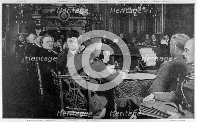Representatives of the Allied governments, Paris, World War I, 27-29 March 1916. Artist: Unknown