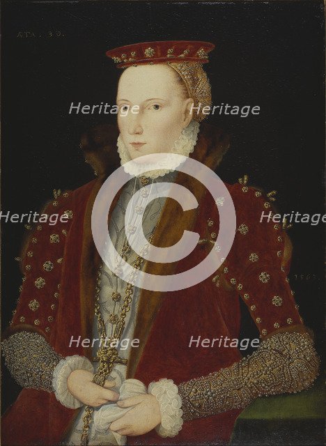 Portrait of Queen Elizabeth I of England (1533-1603) (The Gripsholm Portrait), 1563.