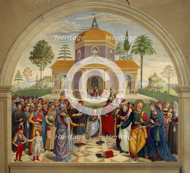 Christ among the doctors, c1865. Creator: Bernardino Pinturicchio.