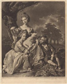 The Wright Family (The Bradshaw Children), 1769. Creator: Valentine Green.