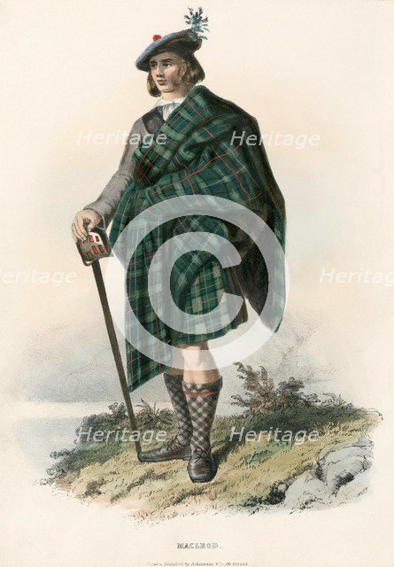 Macleod, from The Clans of the Scottish Highlands, pub. 1845 (colour lithograph)