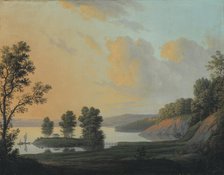 View of the Manor of Dronninggaard across Lake Fure, North Zealand, 1786. Creator: Erik Pauelsen.