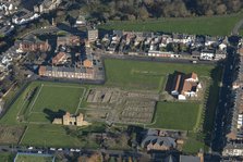 The excavated remains of Arbeia Roman Fort, South Shields, South Tyneside, 2023. Creator: Robyn Andrews.