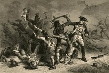 'Montcalm Trying To Stop The Massacre', (1877). Creator: Albert Bobbett.