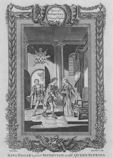 'King Edgar's first Interview with Queen Elfrida', c1787. Artist: Unknown.
