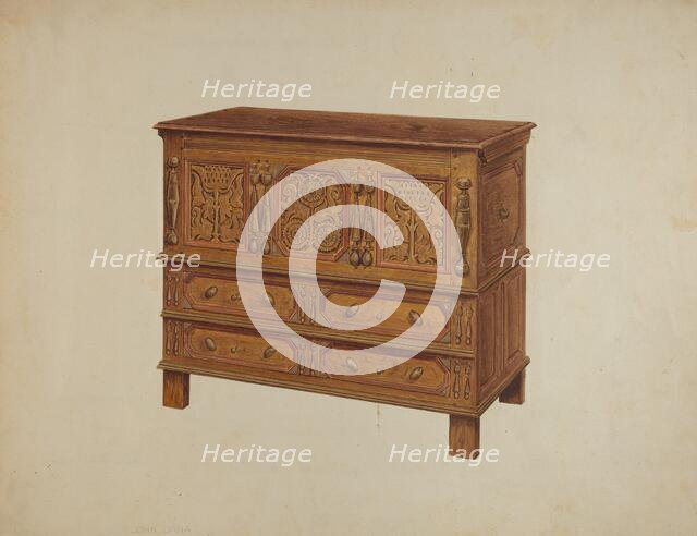 Chest, c. 1938. Creator: John Dana.
