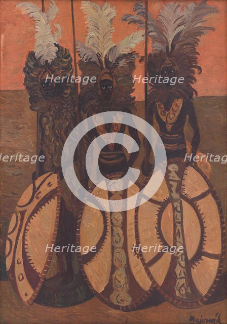 Black Men, around 1940. Creator: Cyprian Majernik.