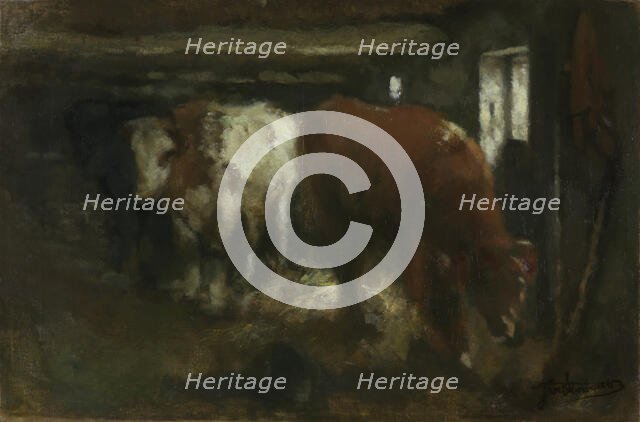 Slaughter Shed, c1860-1900. Creator: Jan Stobbaerts.