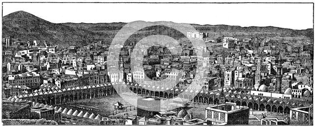 The Kaaba, Masjid al-Haram mosque, Mecca, 1877. Artist: Unknown