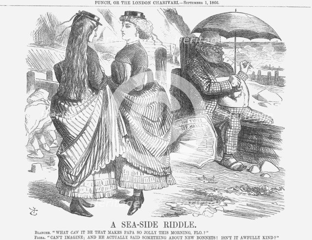 'A Sea-Side Riddle', 1866. Artist: John Tenniel
