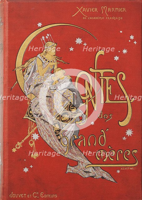 Cover design for Contes des Grand Meres by Xavier Marmier.