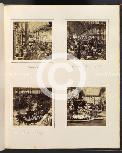 [Mammoth Tree; General View of Nave, Looking South; View from North Gallery; Classical..., ca. 1859. Creator: Attributed to Philip Henry Delamotte.