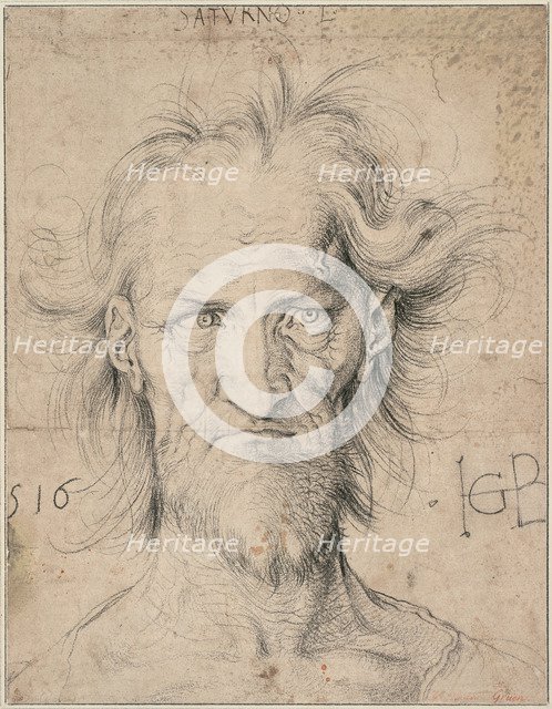 Head of a Bearded Old Man (Saturn), 1516. Artist: Baldung, Hans (1484-1545)