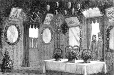 Sir Moses Montefiore's tent for the Jewish Feast of Tabernacles, 1883. Creator: Unknown.