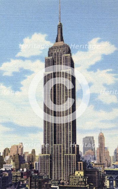 Empire State Building, New York City, New York, USA, 1951. Artist: Unknown