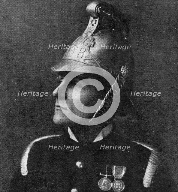 Lieutenant Sampson Sladen, R.N., appointed Chief Officer of the London Fire Brigade, 1909. Creator: Thiele & Co.