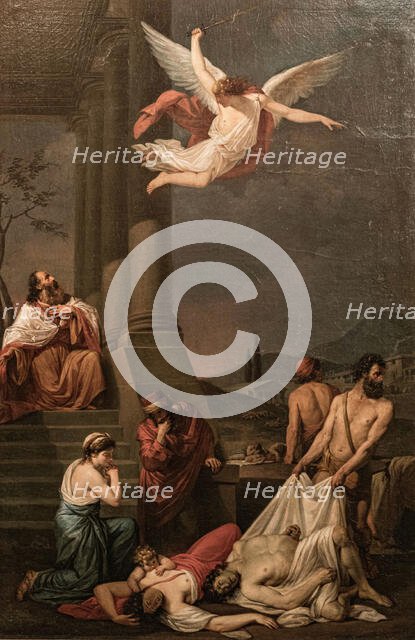 David chooses the plague, 1786. Creator: Daelli, Filippo (active End of 18th cen.).