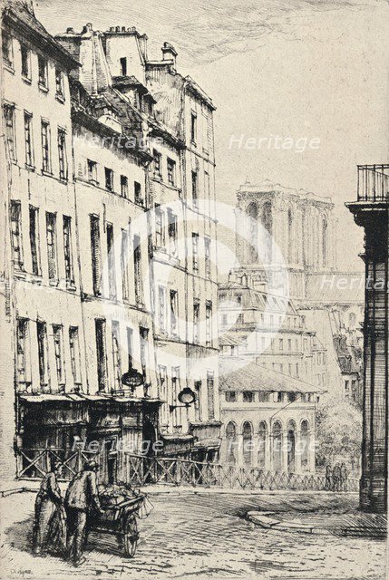 'Rue de la Montagne-Ste Genevieve', 1915. Artist: Charles Heyman.