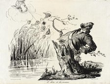 Le chêne et les roseaux, 1834. Creator: Honore Daumier.