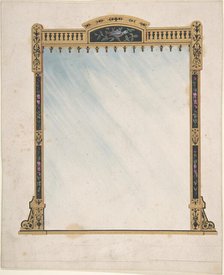 Design for a Mirror, 1820-80. Creator: Anon.