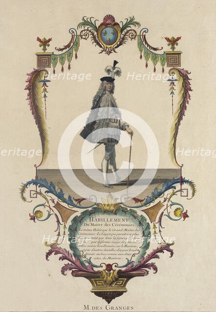 Habillement du Maitre des Ceremonies, M. des Granges, 1774. Creator: Nicolas Dauphin de Beauvais.