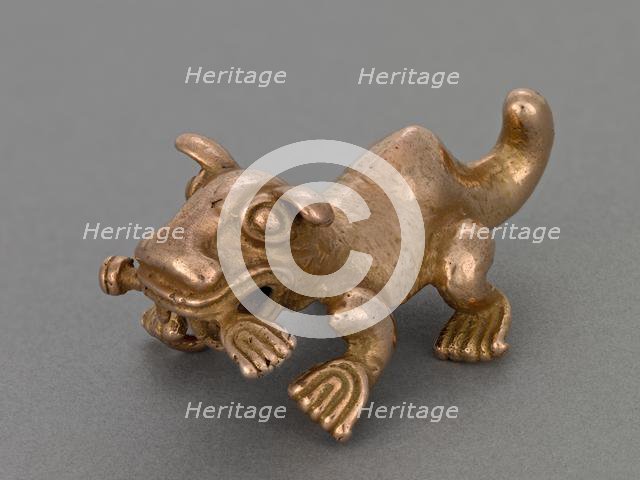 Feline Pendant, 1000-1550. Creator: Unknown.