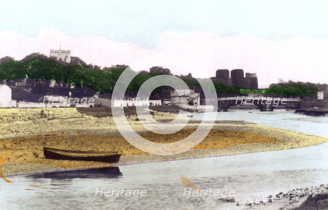 Rhuddlan Castle, near Rhyl, Denbighshire, 1926.Artist: Cavenders Ltd
