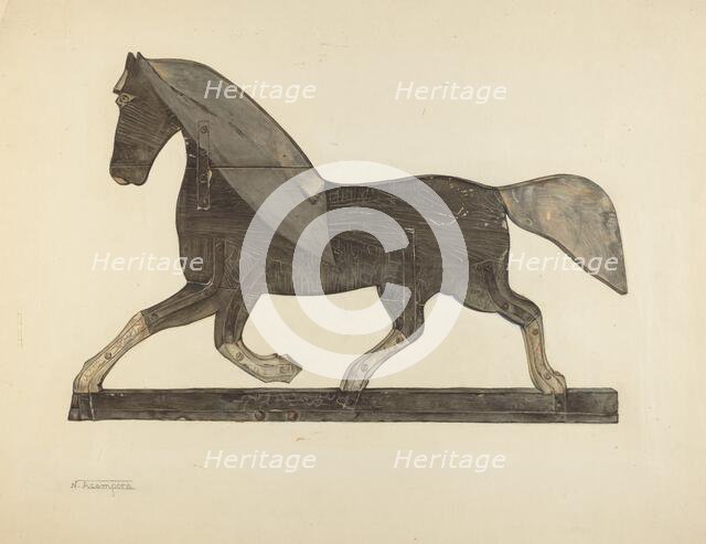 Horse Weather Vane, 1935/1942. Creator: Nicholas Acampora.