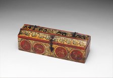 Painted Box for Game Pieces, German, ca. 1300. Creator: Unknown.