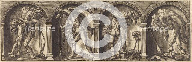 Les divers pourtraicts et figures XII, c. 1600. Creator: Master AD.