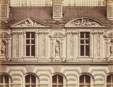 The Louvre, Cour Visconti, between 1853 and 1875. Creator: Edouard Baldus.