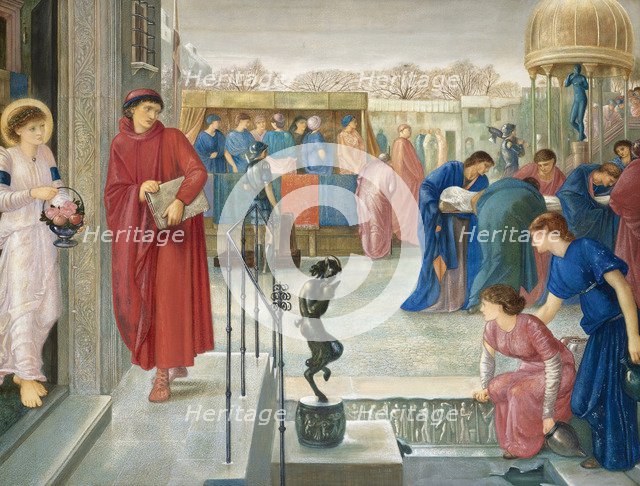 Saint Theophilus and the angel. Legend of the Martyrdom of Saint Dorothea.