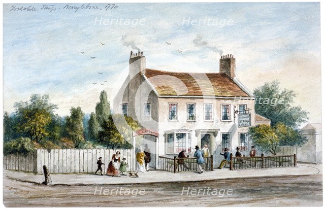 View of the Yorkshire Stingo Inn on the Marylebone Road, London, 1770. Artist: Anon