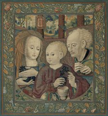 The Holy Family with the Infant Christ Pressing the Wine of the Eucharist, 1485/1525. Creator: Unknown.