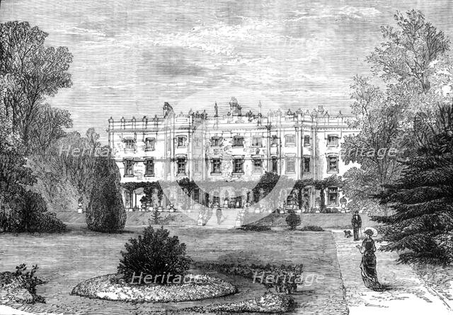 The late Lord Beaconsfield: Hughenden Manor, High Wycombe, the seat of Lord Beaconsfield, (1881). Creator: Unknown.