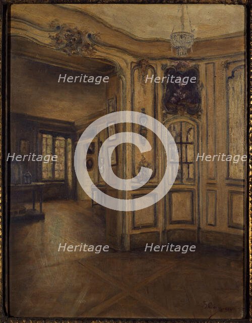 A salon of the Carnavalet museum, 1920. Creator: Berthe Barbe Cain.