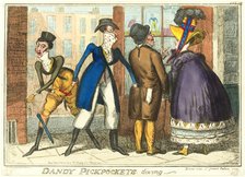 Dandy Pickpockets Diving, published December 2, 1818. Creator: Isaac Robert Cruikshank.