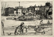 Black Lion Wharf, 1859. Creator: James McNeill Whistler (American, 1834-1903).