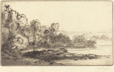 Along the Terne (Sur la terne). Creator: Alphonse Legros.