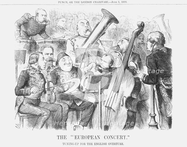 The European Concert', 1880. Artist: Joseph Swain
