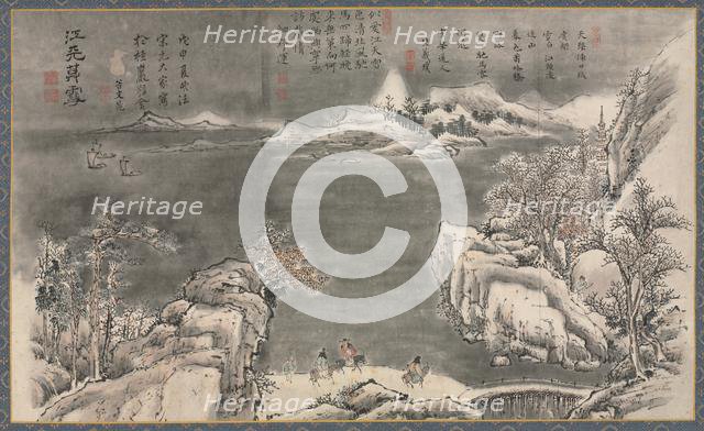 One of Eight Views of Xiao and Xiang Rivers, 1788. Creator: Tani Bunch? (Japanese, 1763-1841).