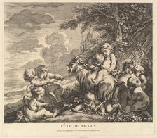 The Feast of Bacchus, ca. 1738. Creator: Pierre Alexandre Aveline.