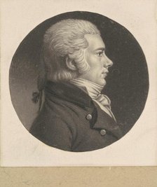 Jesse Barker, 1798-1803. Creator: Charles Balthazar Julien Févret de Saint-Mémin.