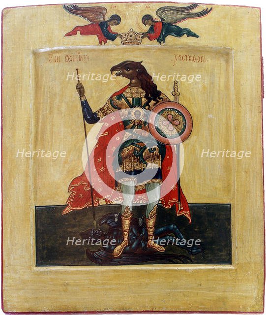 Saint Christopher as Cynocephaly.
