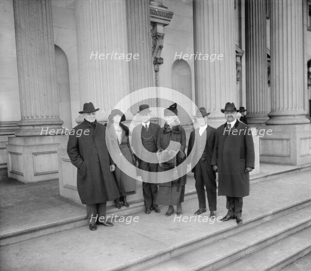 Mrs. Lawrence Lewis, Rep. Simon D. Fess Sen. C. Curtis, between 1910 and 1920. Creator: Harris & Ewing.