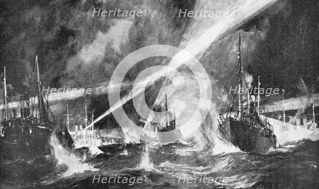 The Dogger Bank Incident, Russo-Japanese War, 1904-5. Artist: Unknown